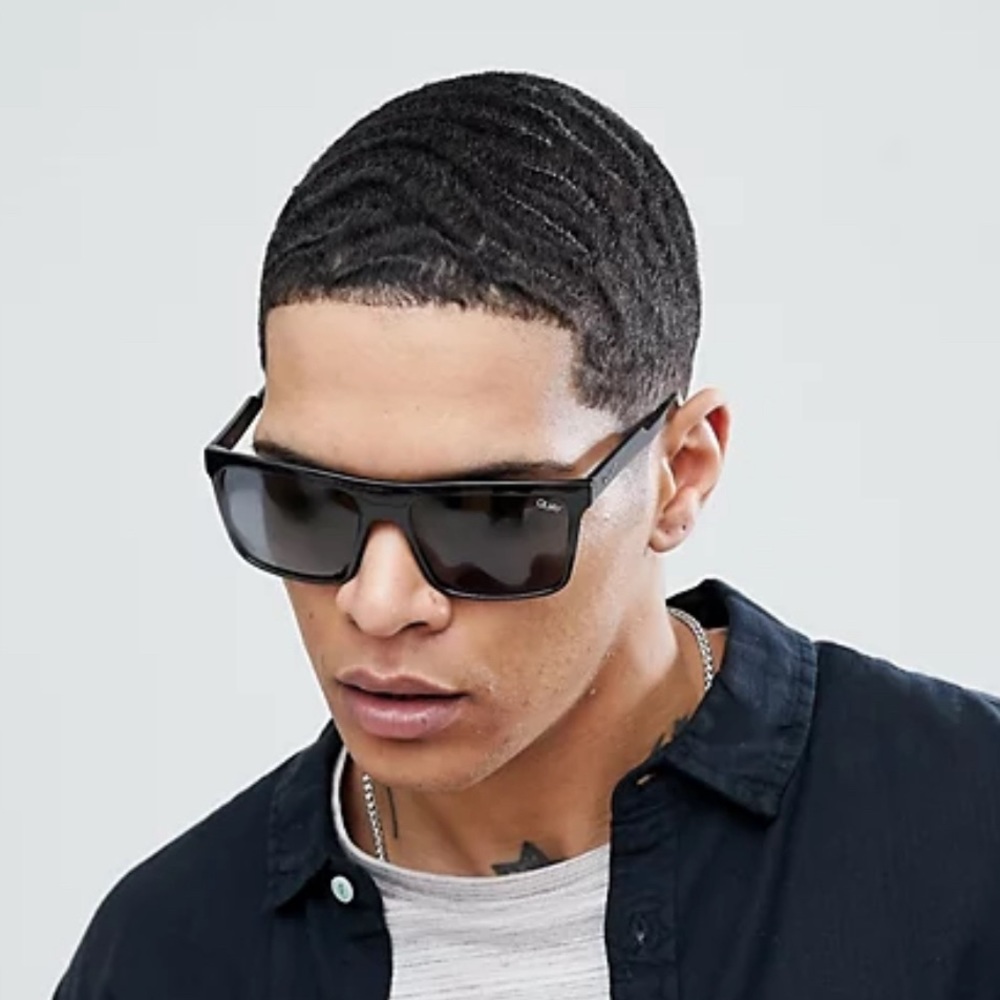 - Quay Australia Let It Run square sunglasses in black